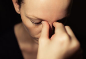Stressed woman
